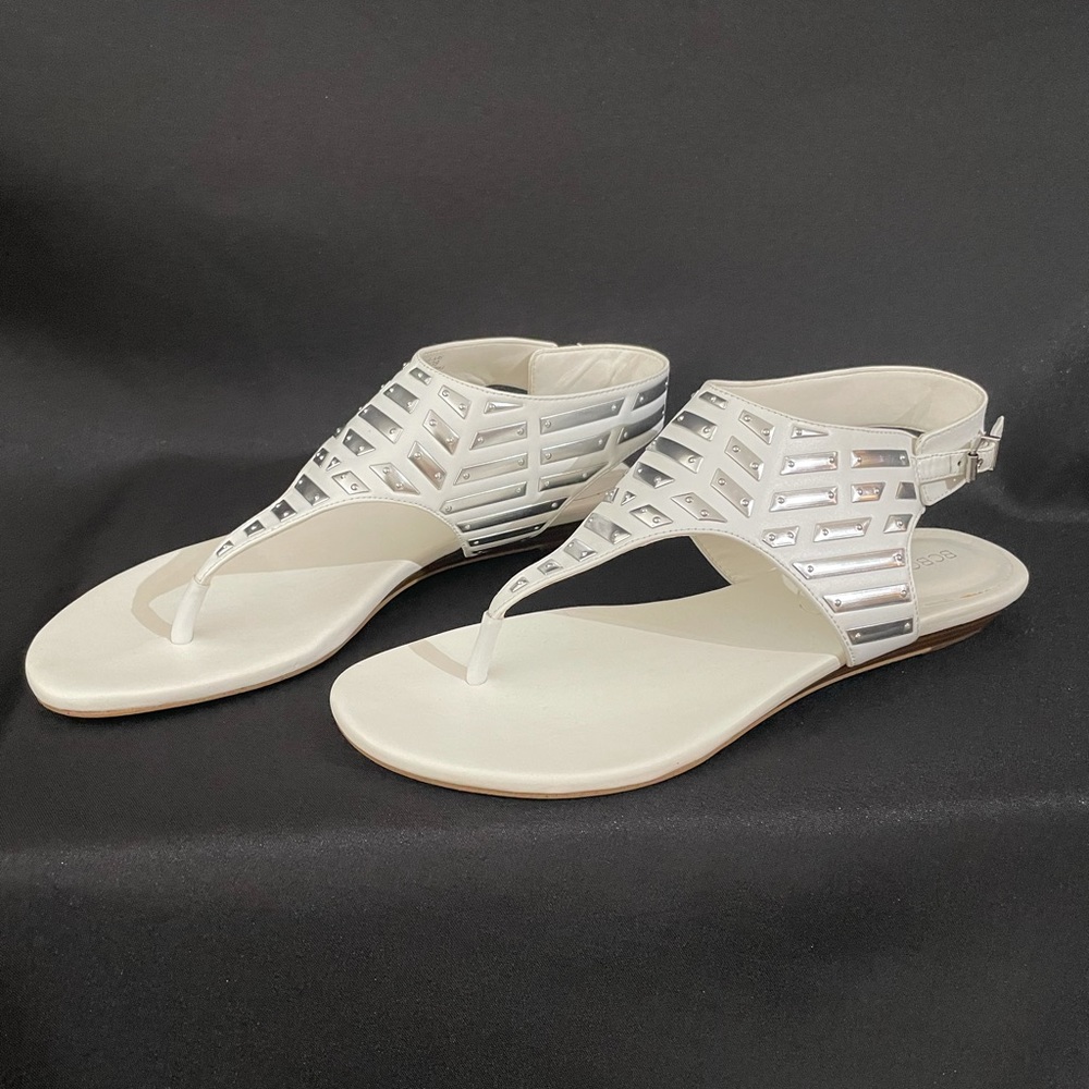 Brand New BCBGeneration white/silver Sandal- Size 9